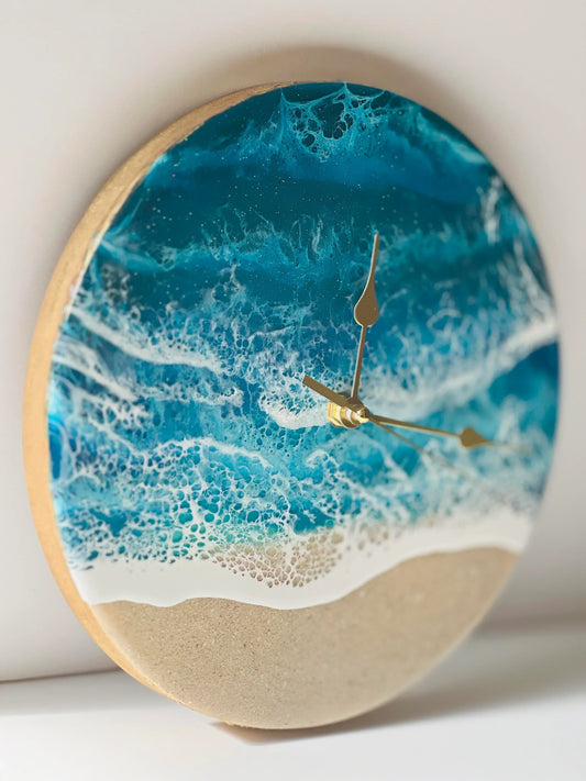 Personalized Ocean inspired clock- Made to order - view 2