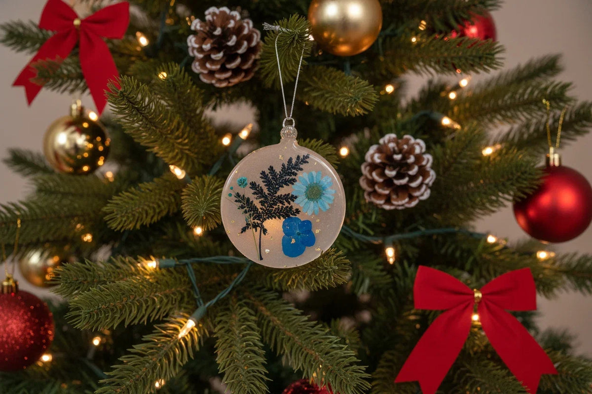 Floral-Inspired Handcrafted Ornament | Floral Holiday Décor - view 7