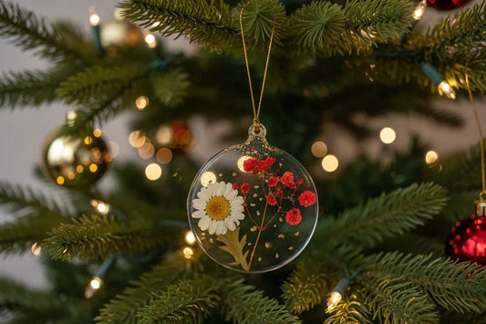 Floral-Inspired Handcrafted Ornament | Floral Holiday Décor