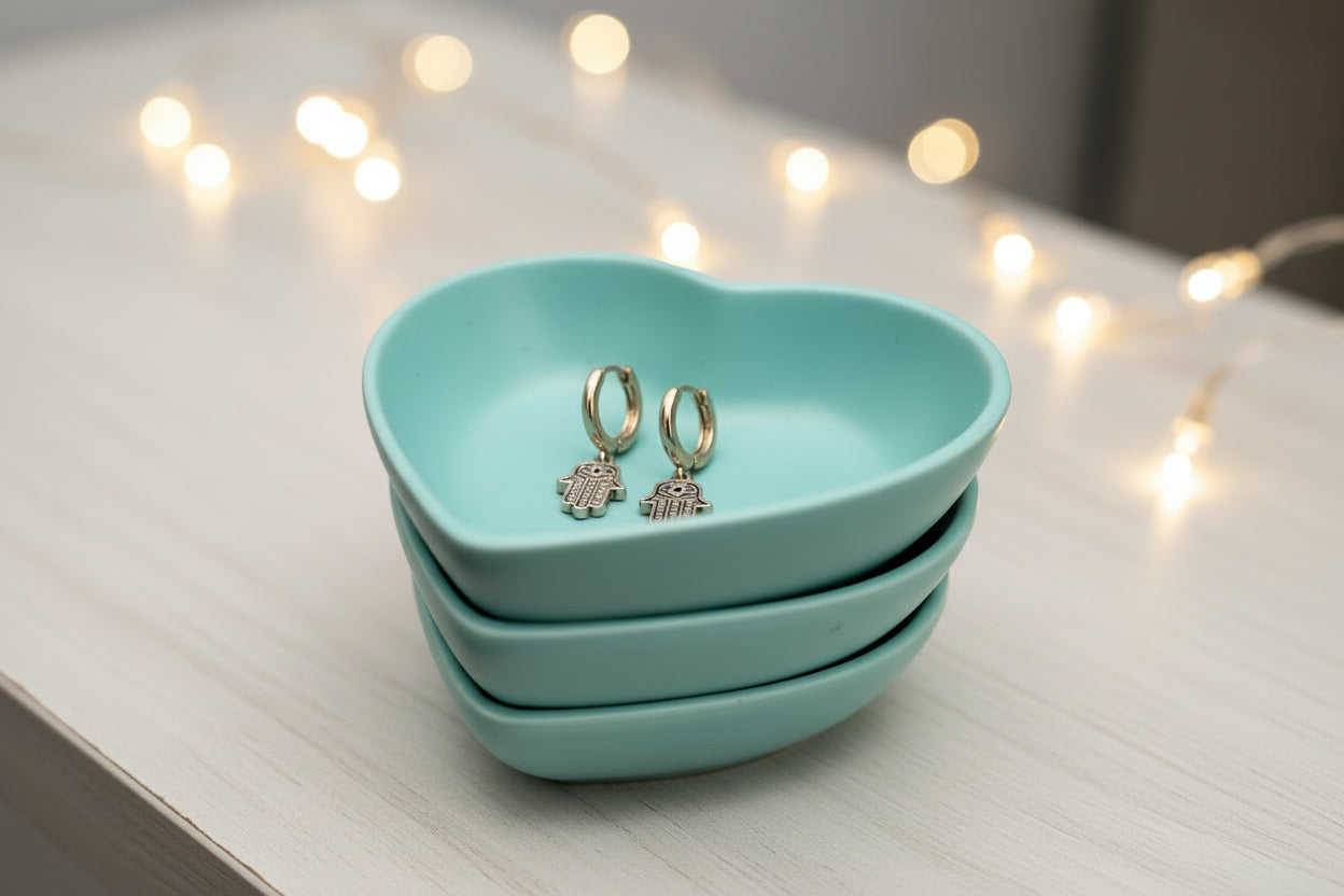 Urban Heart Trinket Dish - Minimalist Catchall/Ring Holder