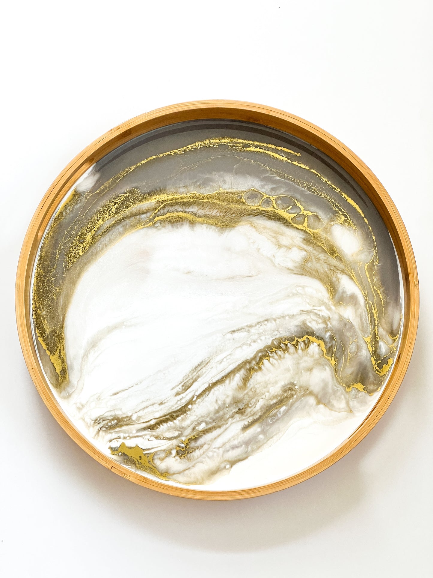 Bamboo Tray- Golden Mirage