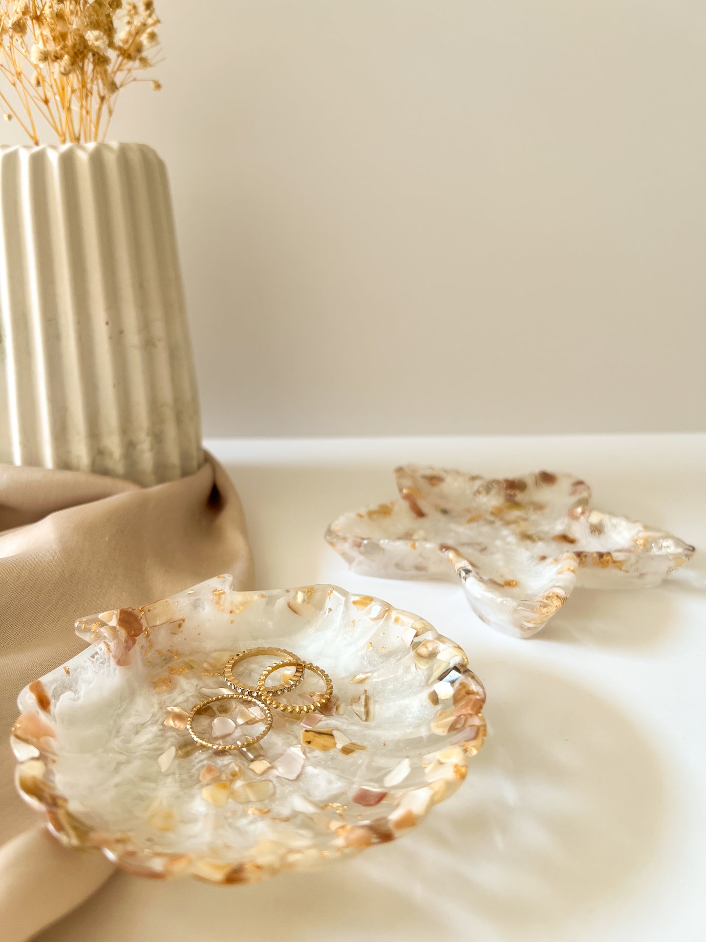 NACRE SHELL DISH | Pearl & Gold Heirloom Keepsake