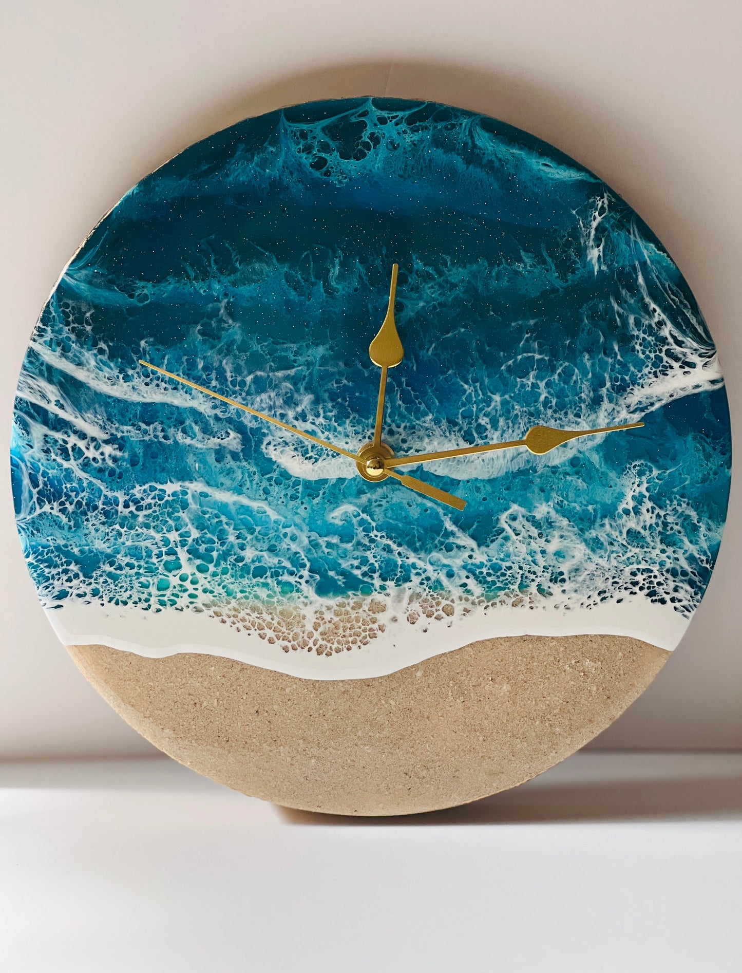 Personalized Ocean inspired clock- Made to order