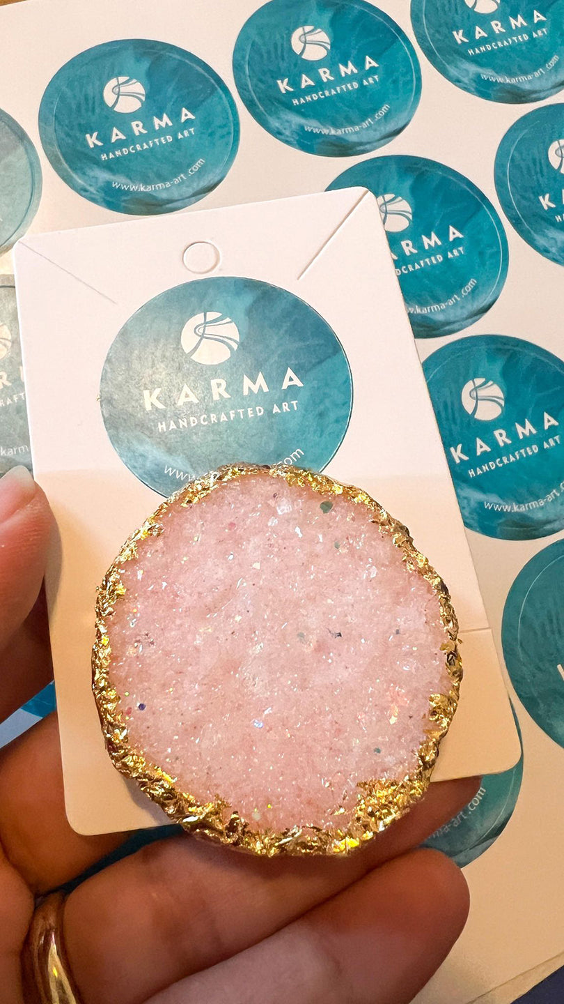 Druzy Phone Holder