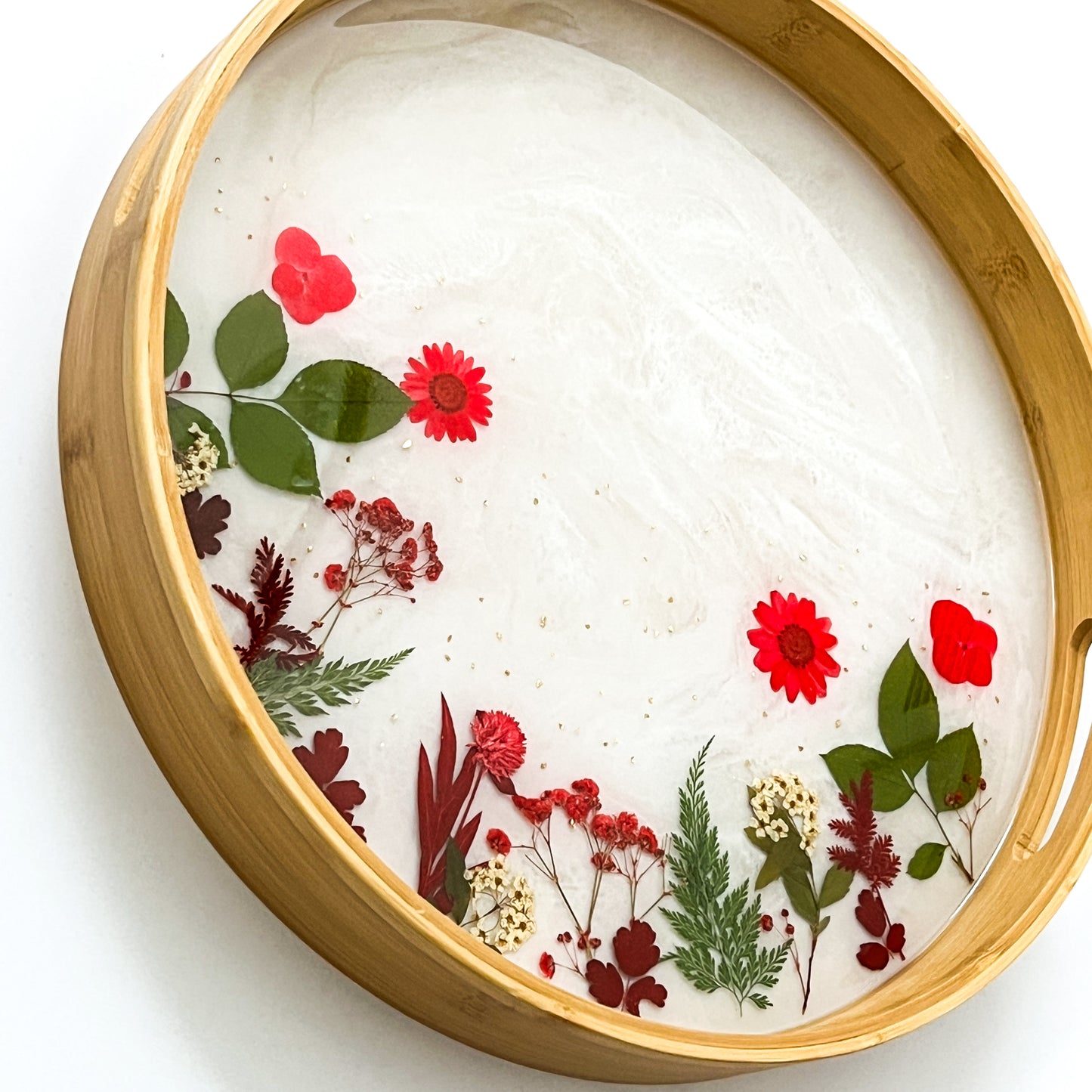 Crimson Botanica Bamboo Tray