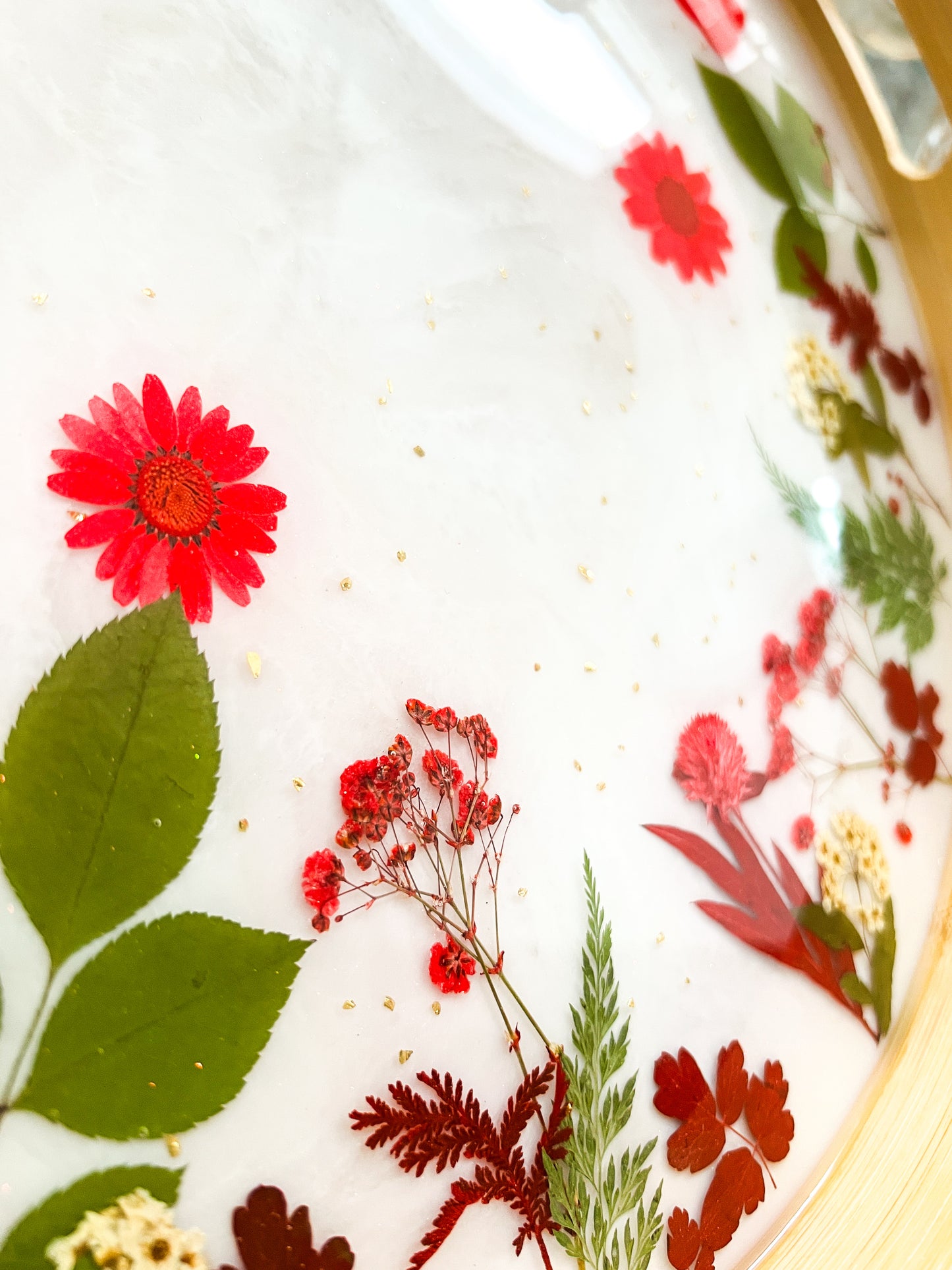 Crimson Botanica Bamboo Tray
