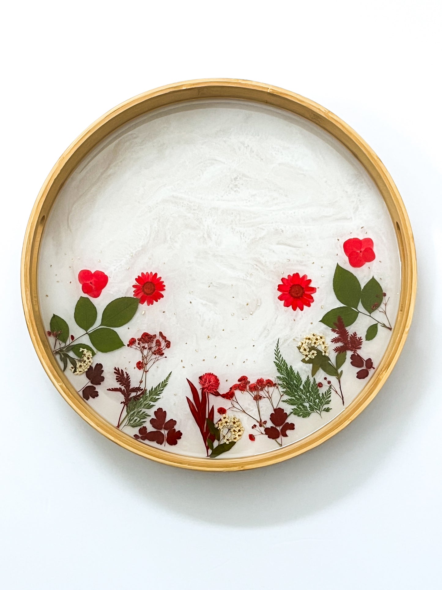 Crimson Botanica Bamboo Tray