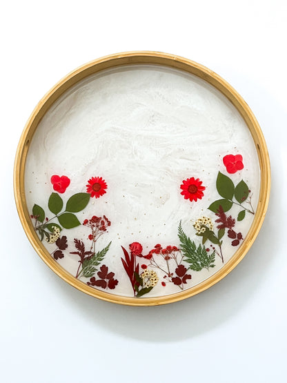 Crimson Botanica Bamboo Tray