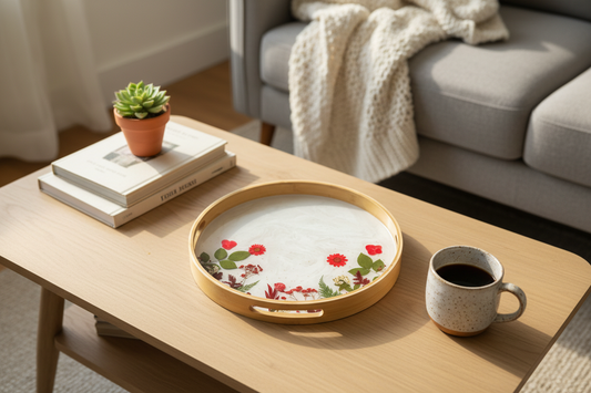 Crimson Botanica Bamboo Tray