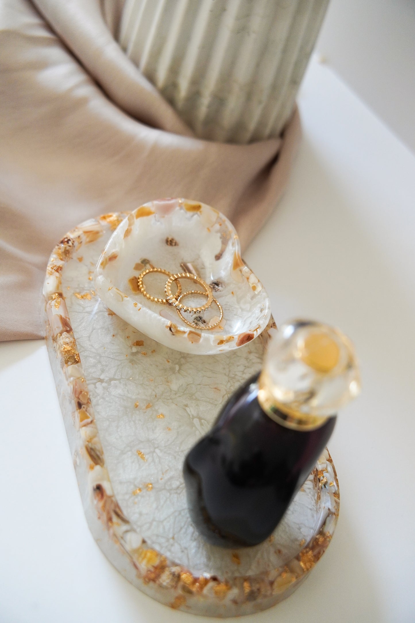 AMOUR PEARL HEART DISH | Luxury Wedding Keepsake