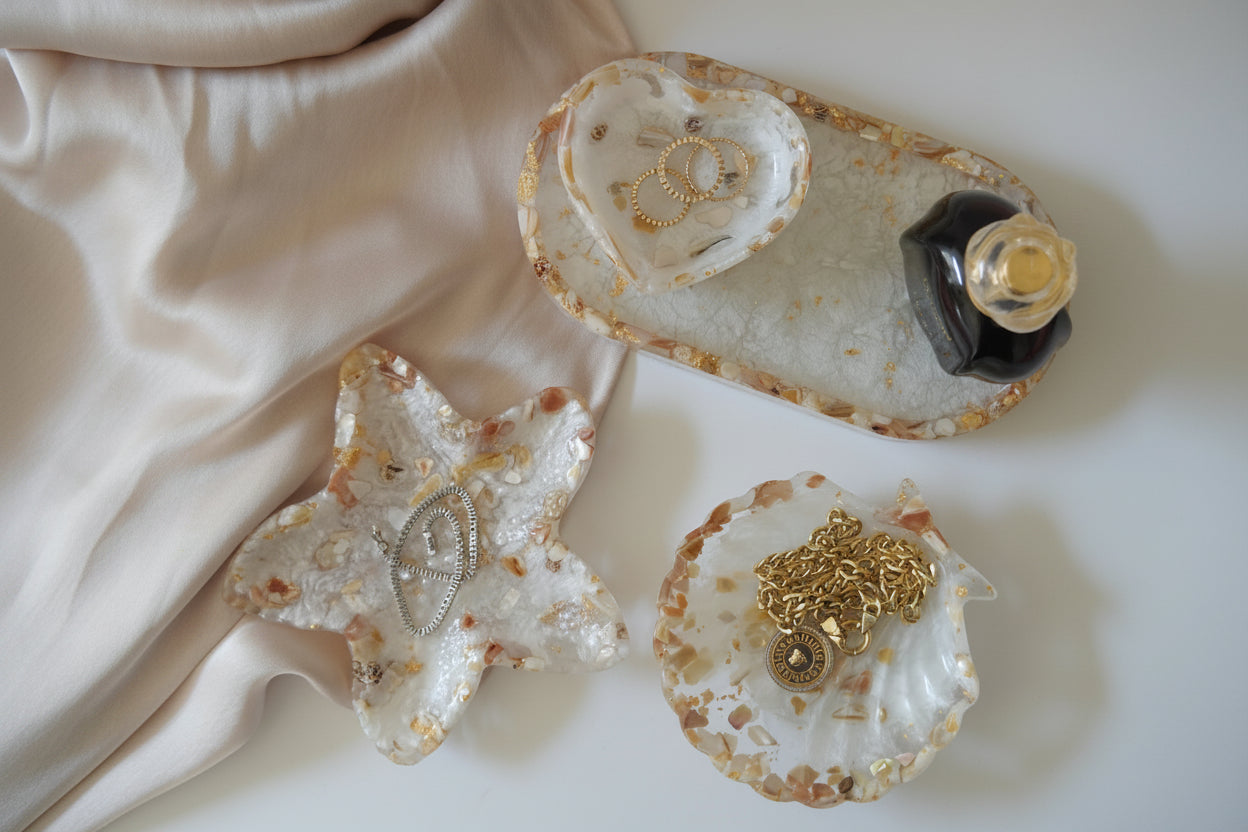 NACRE SHELL DISH | Pearl & Gold Heirloom Keepsake