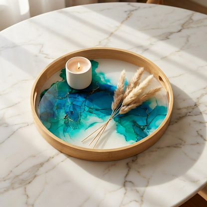 vvidvibe handmade resin tray
