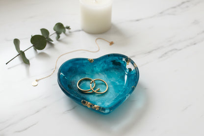 Heart Trinket Dish – Geode Inspired Jewelry Holder