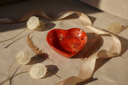 Heart Trinket Dish – Marble Inspired Jewelry Holder
