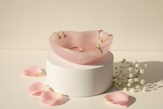 Heart Trinket Dish – Marble Inspired Jewelry Holder