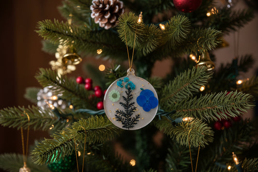 Floral-Inspired Handcrafted Ornament | Floral Holiday Décor