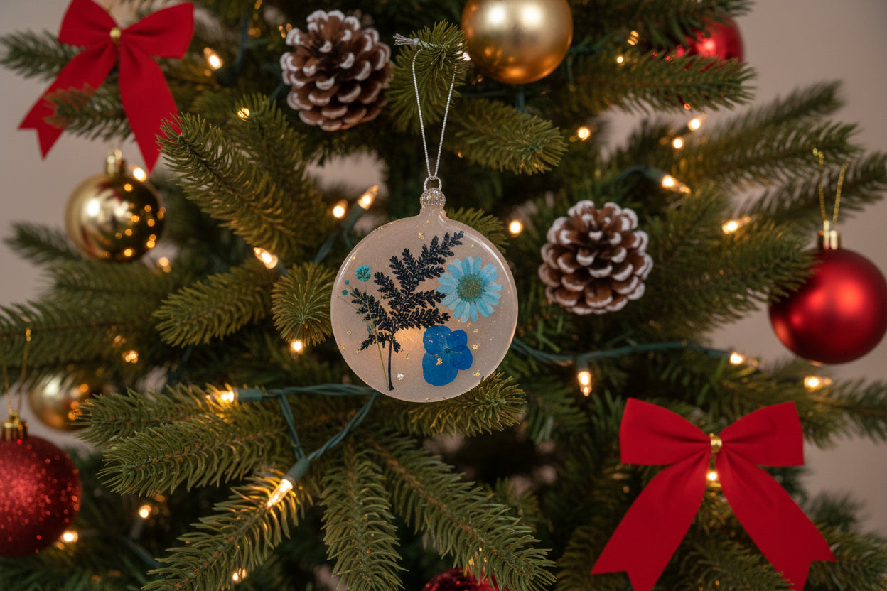 Floral-Inspired Handcrafted Ornament | Floral Holiday Décor