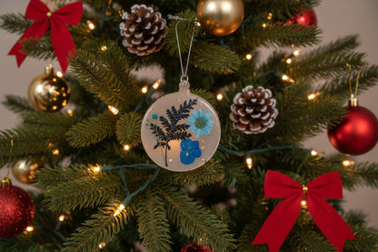 Floral-Inspired Handcrafted Ornament | Floral Holiday Décor