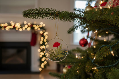Floral-Inspired Handcrafted Ornament | Floral Holiday Décor