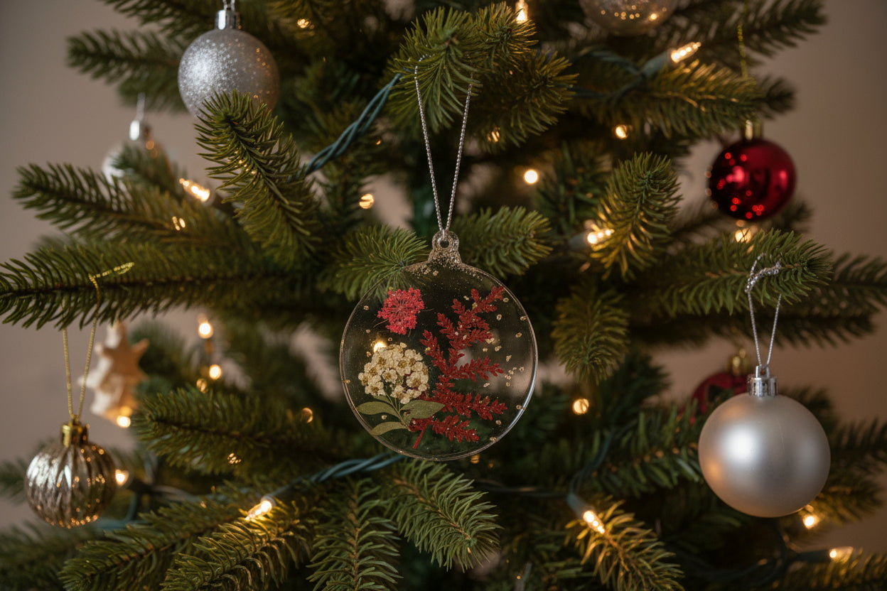 Floral-Inspired Handcrafted Ornament | Floral Holiday Décor