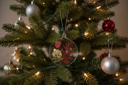 Floral-Inspired Handcrafted Ornament | Floral Holiday Décor