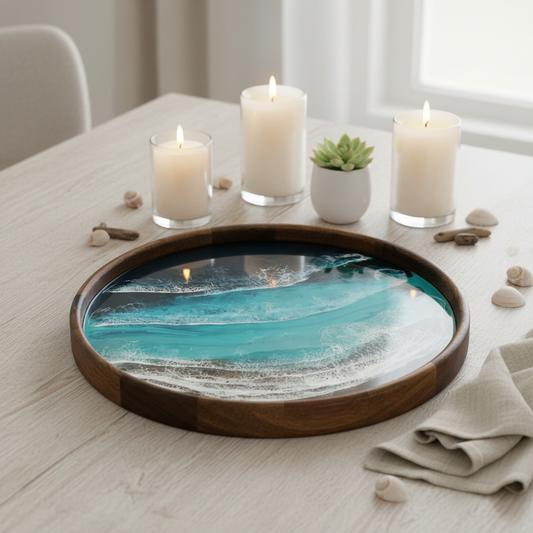 Shoreline Mango wood Tray- Made to order