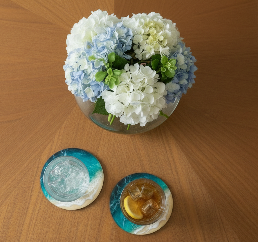 Ocean Inspired Coasters- Single coaster