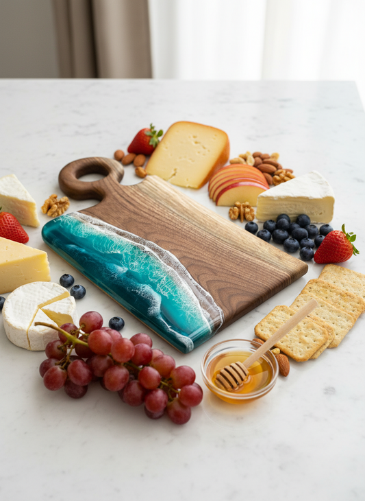 Coastal Catch Walnut Charcuterie Board