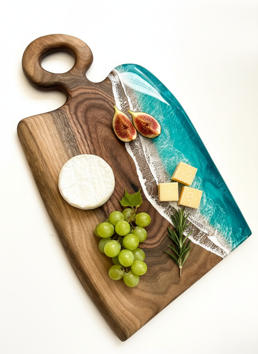 Coastal Catch Walnut Charcuterie Board