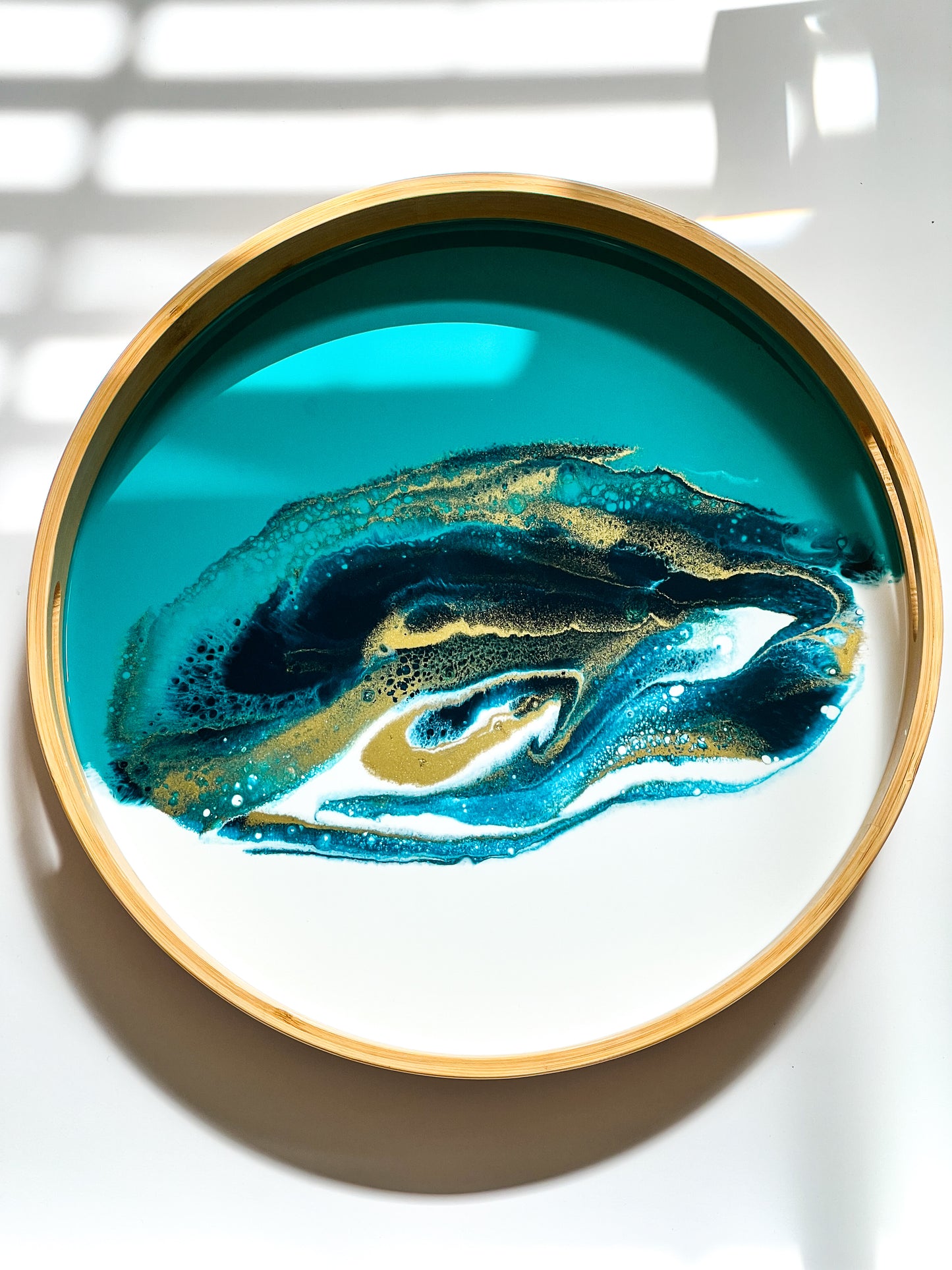 Bamboo Tray- Lagoon Breeze