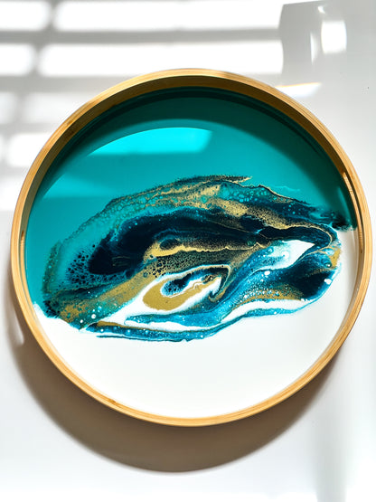 Bamboo Tray- Lagoon Breeze