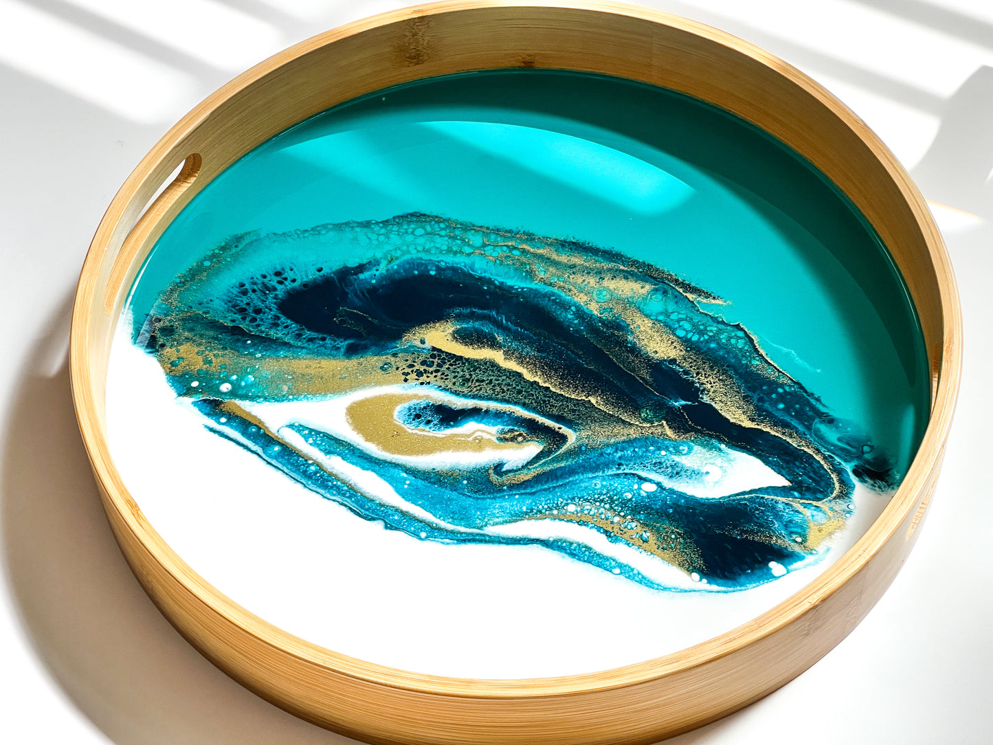 Bamboo Tray- Lagoon Breeze