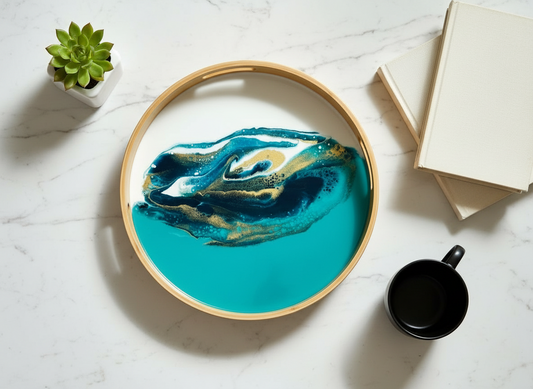 Bamboo Tray- Lagoon Breeze