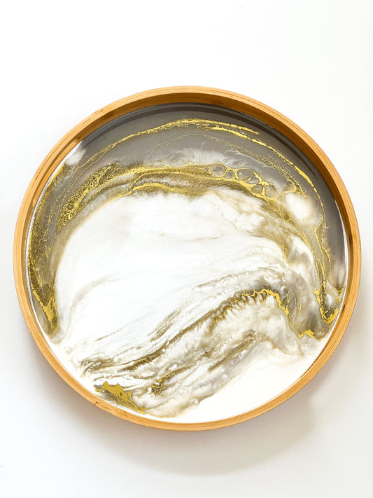 Bamboo Tray- Golden Mirage
