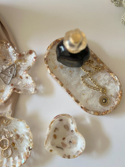 AURELIA PEARL TRAY | Luxury Pearl & Gold Serving Tray